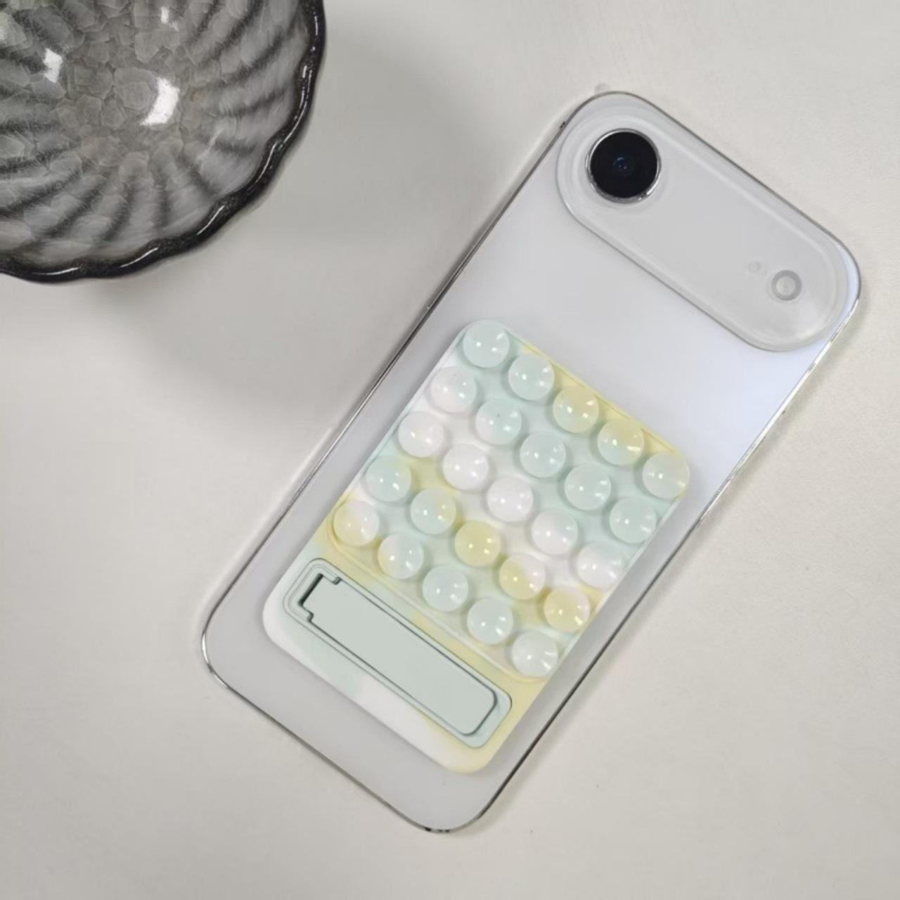 Multifunctional Silicone Suction Cup Phone Holder with Metal Support