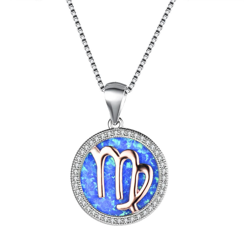 Necklace European and American 12 Constellation Necklace