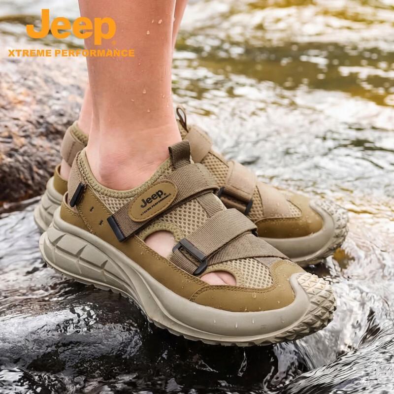 JEEP Men s Summer Breathable Lightweight Sandals 44
