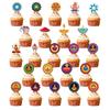 Diwali Theme Cake Topper Flags Paper Party Decor For Celebrations