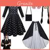 The Addams Family Wednesday Costume For Girls With Polyester Fabric For Halloween Parties And Cosplay