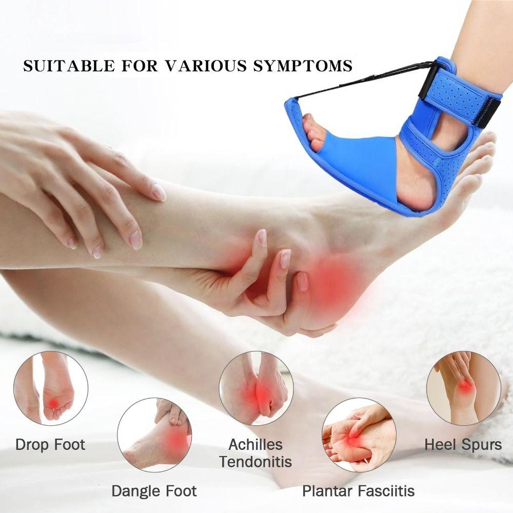 Adjustable Straps Plantar Fascia Splint Achilles Tendonitis and Heel Pain Relief Lightweight Adjustable Straps Comfortable