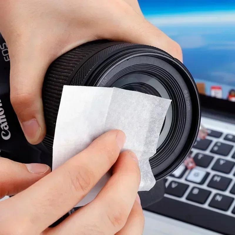 High Quality Disposable Eyeglass Cleaning Pads Screen Cleaning Pads  Traceless Quick Drying Anti-fog Glasses Wipes Dust Removal Remove Oil