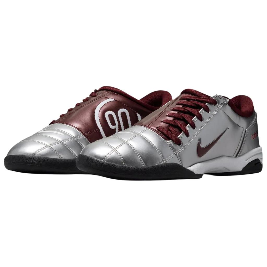 Nike Total 90 III Comfortable Fit Breathable Soccer Shoes Women Sneaker Red Silver IM7595003