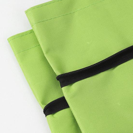 Foldable Shopping Trolley on Wheels Heavy-Duty Waterproof Oxford Fabric Collapsible Grocery Bag with Silent Wheels Rolling Shopping Cart