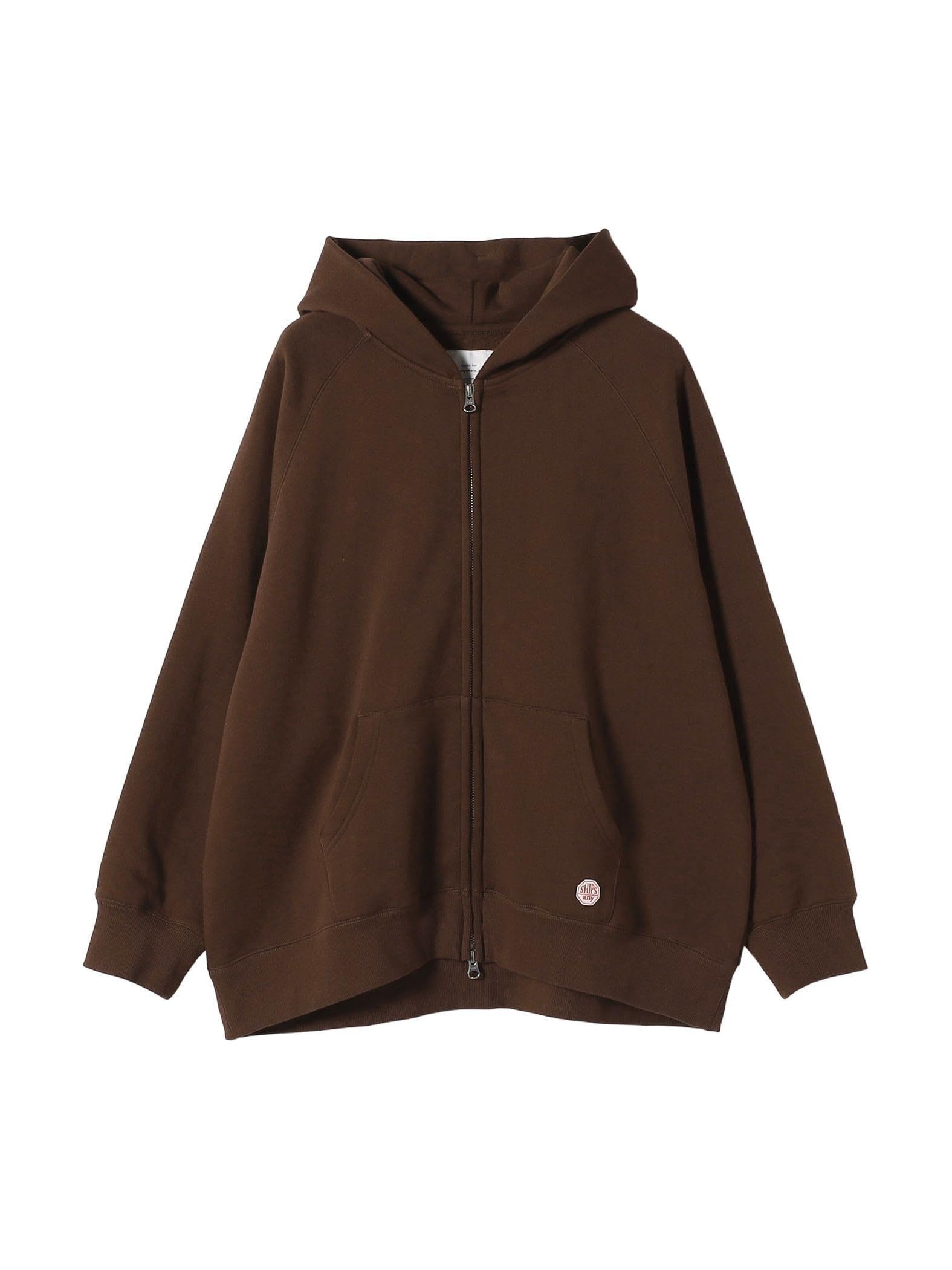 

Ships Any Machine Washable USA Cotton Sweatshirt One Size Fleece-Lined Zip-Up Hoodie, 722050038, Brown,