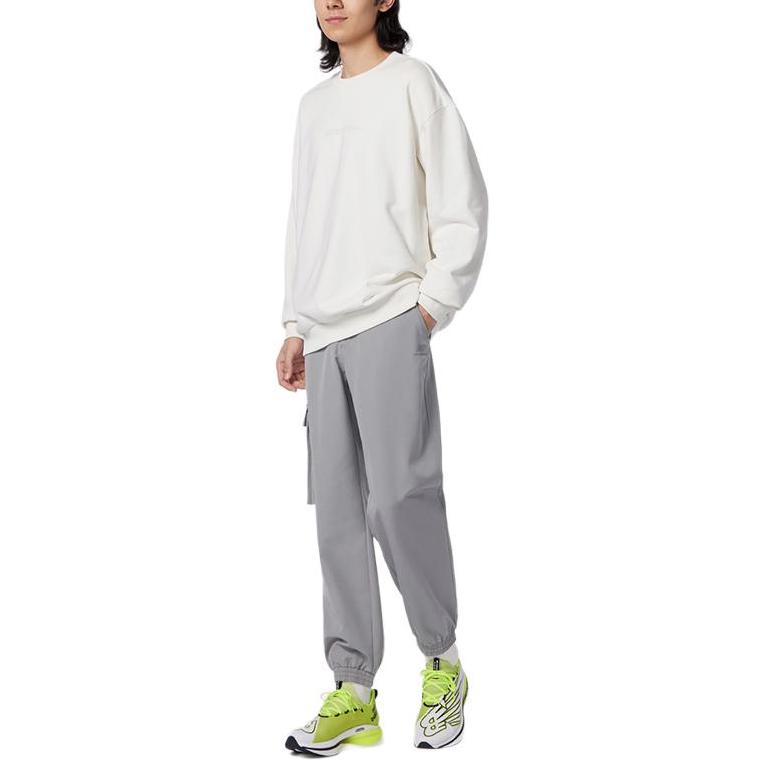 New Balance Sweatshirts Men's White Crew Neck Moderate Regular 5CD37231-IV