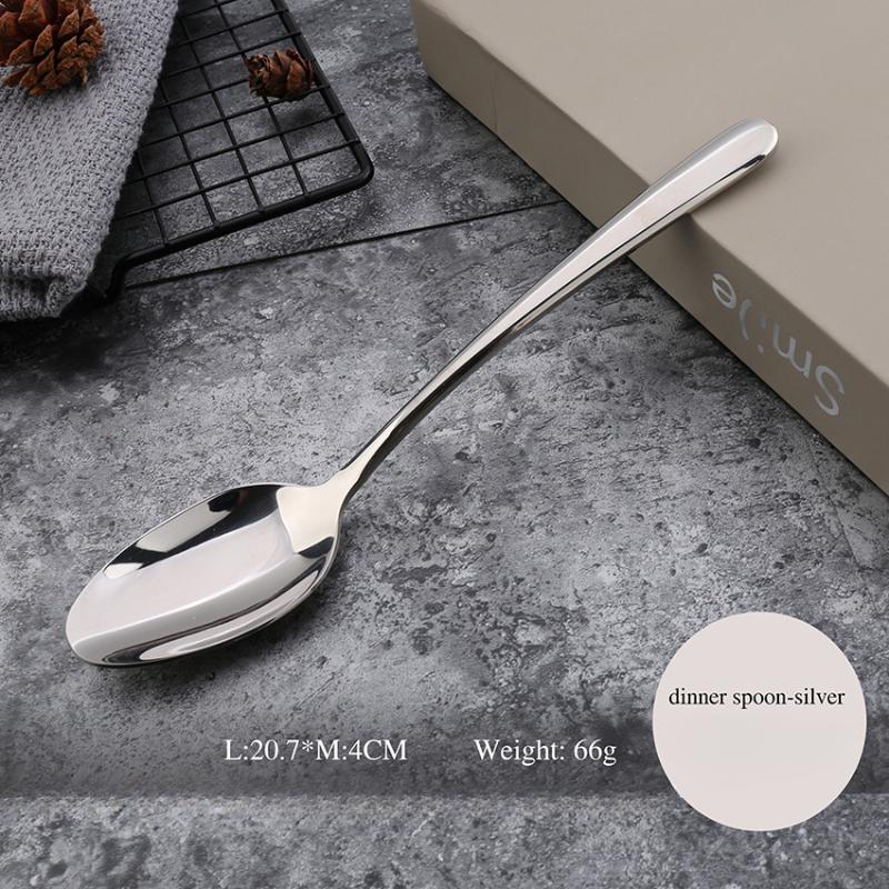 HANYANG 304 vaisselle en acier inoxydable fournitures d'hôtel familial ensemble de couteaux à Steak, fourchette et cuillère vaisselle de style occidental