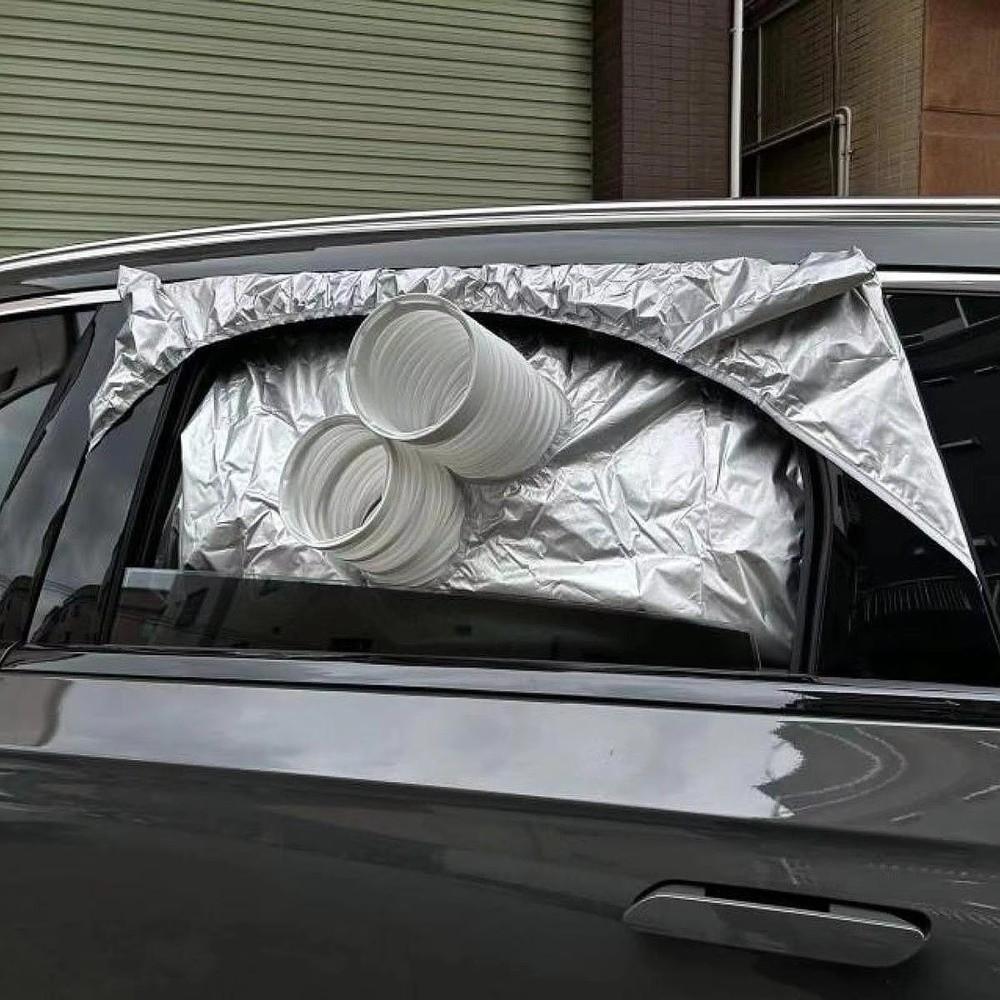 Heat Insulation Truck Portable Air Window Seal Cloth Thickened Shading Cover Vehicles Use