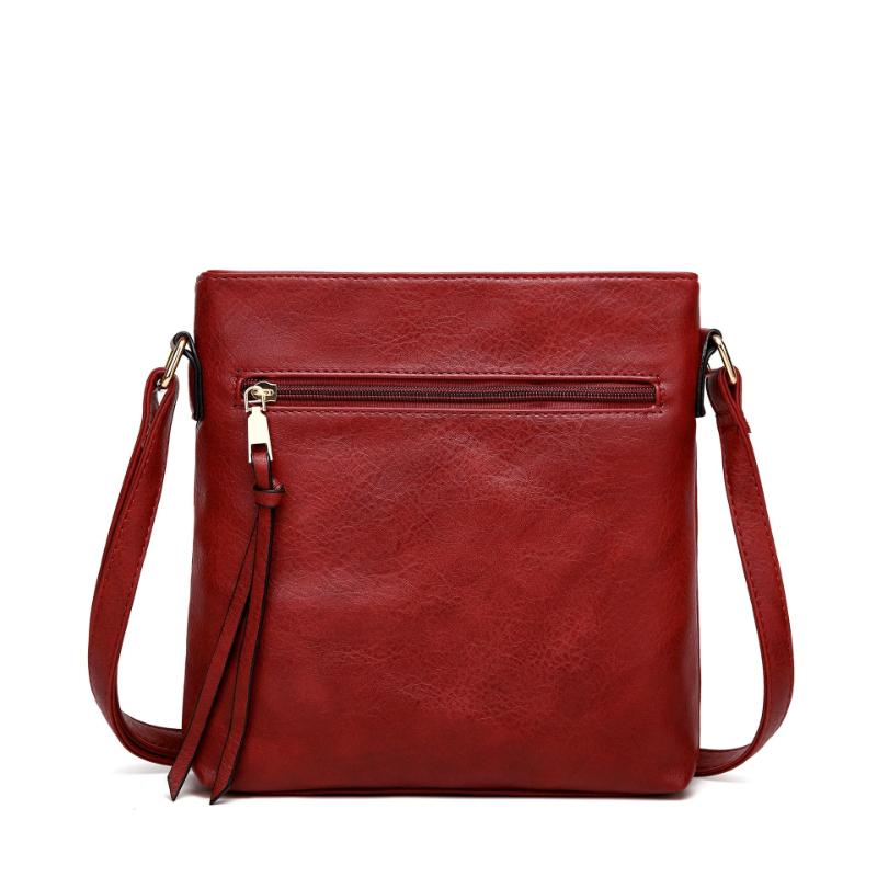 Vintage Leather Crossbody Bag Flap for Women Casual Shoulder Messenger Bag Daily Use High Quality Handbag Designer Luxur Female Bag