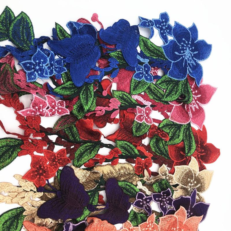 1 Stück Stickerei-Applikation, Blumen-Patch, Spitzenstoff-Zubehör