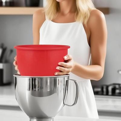 Heat-Resistant Mixer Bowl Liners 5 Qt Silicone Blender Bowl Attachment Liners Insert Kitchen Accessories For Dough Whipping