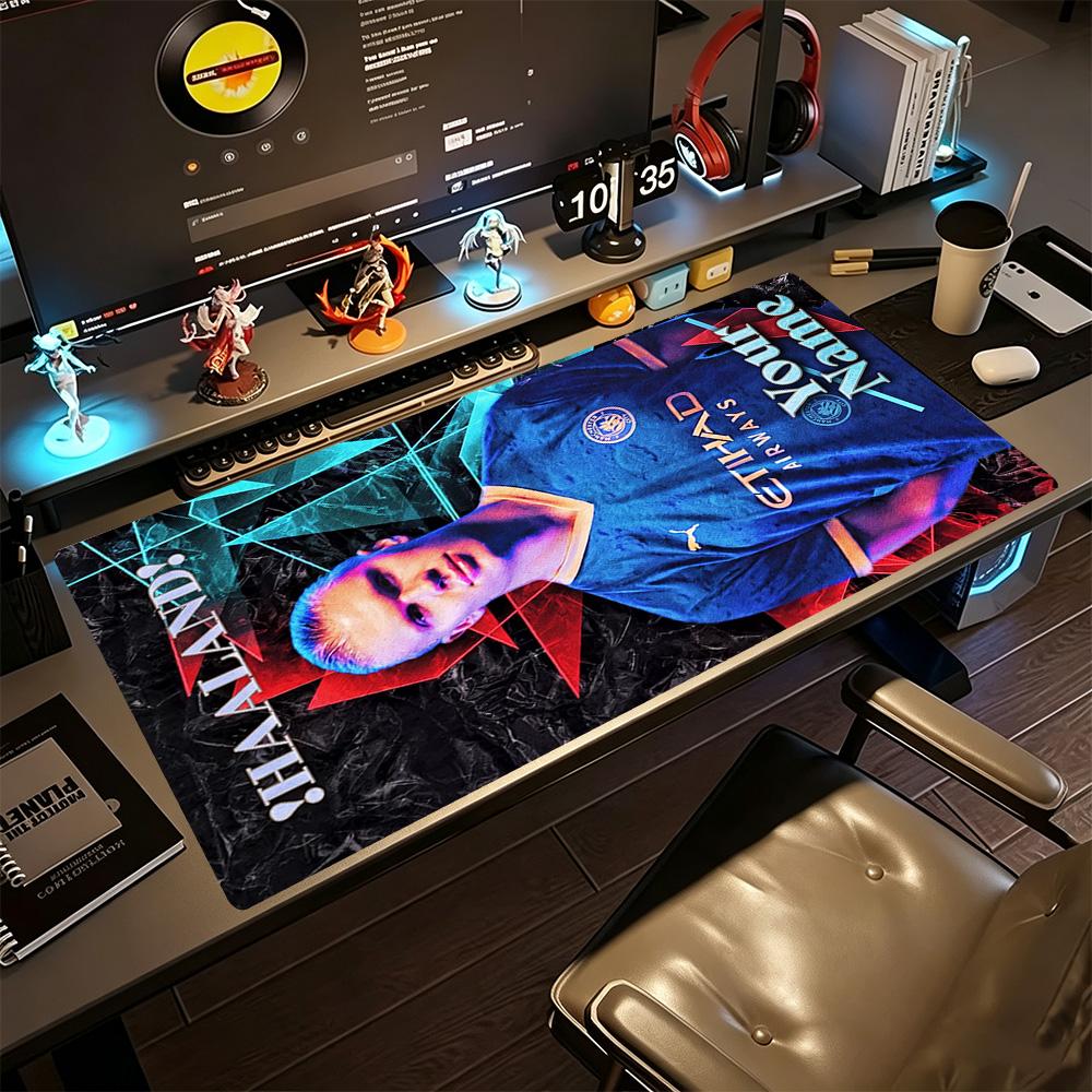 Haaland (112) Customize Text Mouse Pad Desk Mouse Pad HD Print Desk Pad Non-Slip Rubber Base Perfect for Office Desktop Supplies School Home