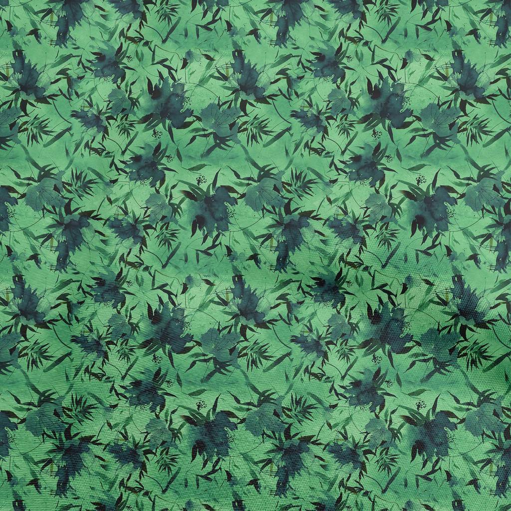 oneOone Cotton Poplin Brown Fabric Abstract Floral Diy Clothing Quilting Fabric Print Fabric By Yard 42 Inch