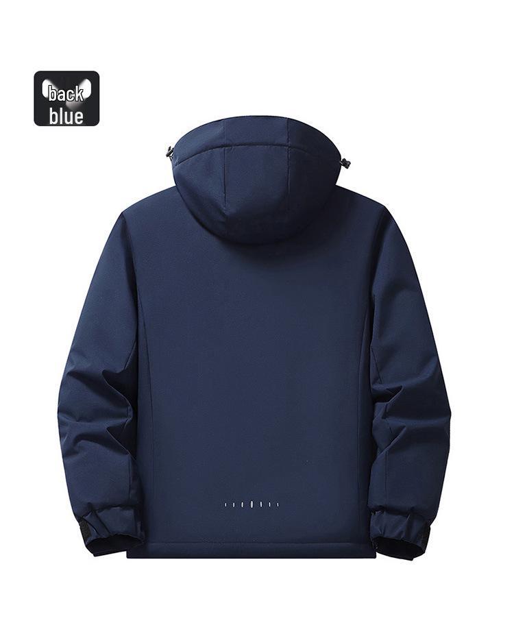 Men's Thickened Down Jacket: Windproof, Waterproof, Graphene-Enhanced, Warm Cotton Coat for Autumn and Winter