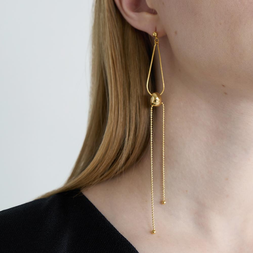 Still Instant Round Hole & Forms - Earring 04 (2Colors)