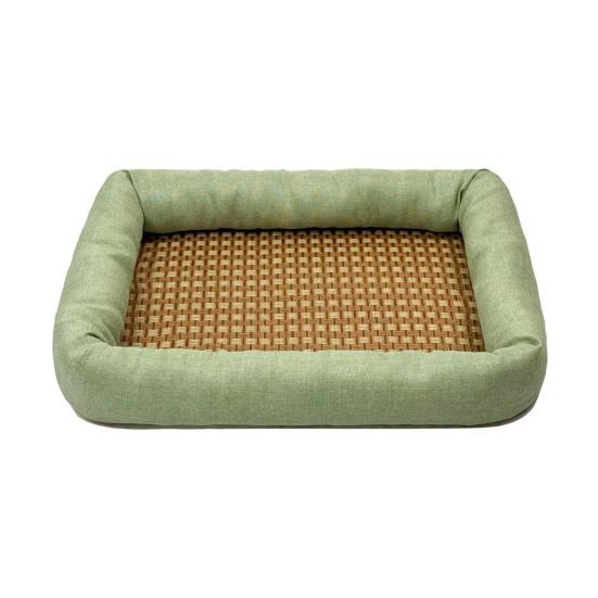 Summer Pet Cooling Bed Woven Cooling Mat Cat Bed Breathable Cooling Dog Bed M светло-зеленый