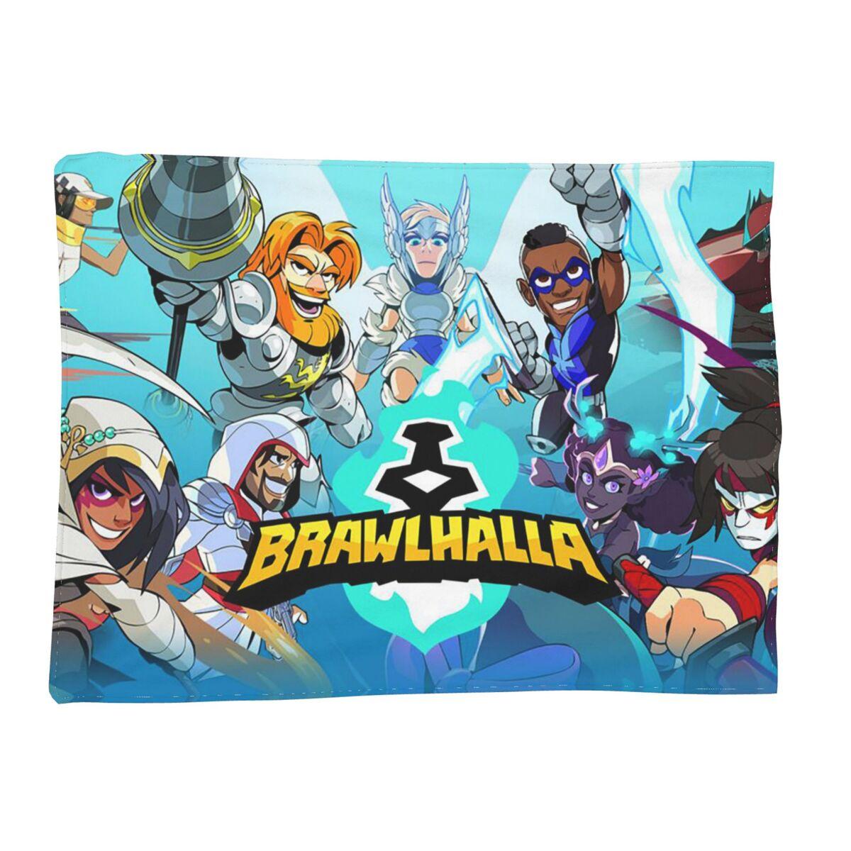 The Brawlhalla Family Blankets Soft Warm Flannel Throw Blanket Cover for Bed Living room Picnic Travel Home Sofa Size: 75*100cm, Weight: 230 GSM