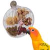 5 Compartments Birds Foraging Wheels Acrylic Parrot Puzzle Feeder Birds Grid Food Box  Cockatiel
