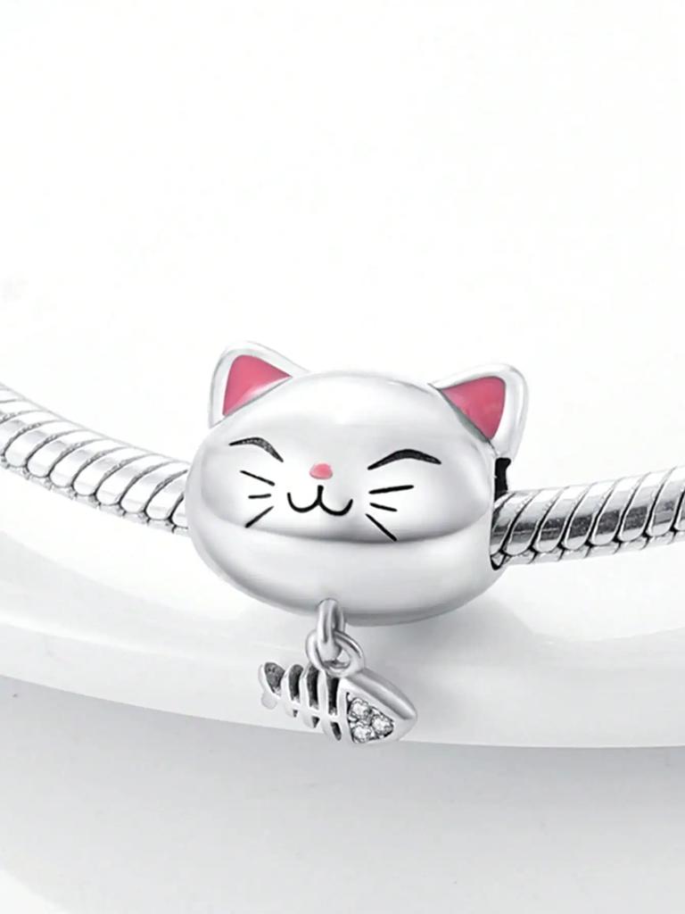 Cheese Mouse Cute Cat Beads Charm Copper Plated Fit Charms Copperoriginal Bracelet For Jewelry Making Diy Charm