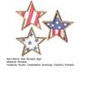 4th of July Rustic Star Wooden Sign, Vintage Star Shaped Block Sign, Patriotic Tiered Tray Centerpiece for Memorial Day, Independence Day Home Table