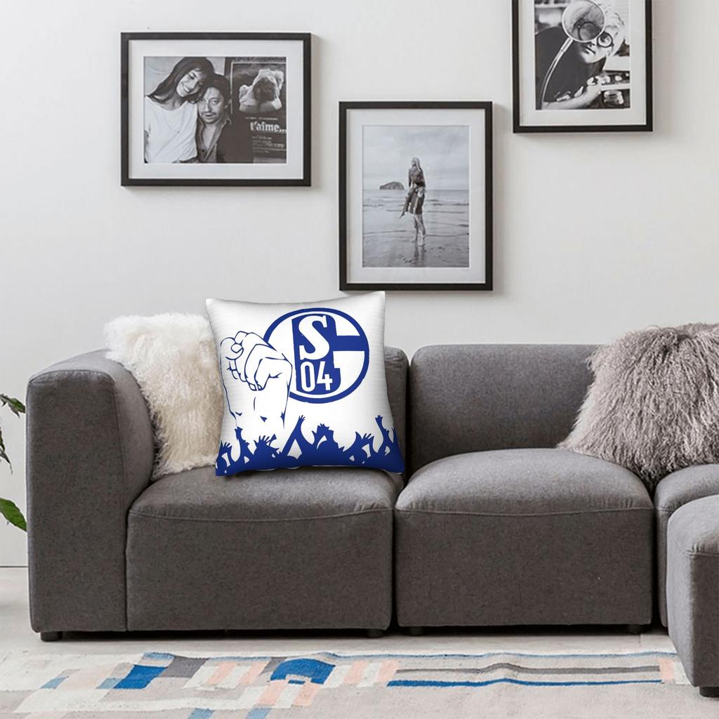 S-Schalke 04 Team Pillow Cover Novelty Pillow Case For Wedding Party Home Decor Soft Cushion Cover Gift