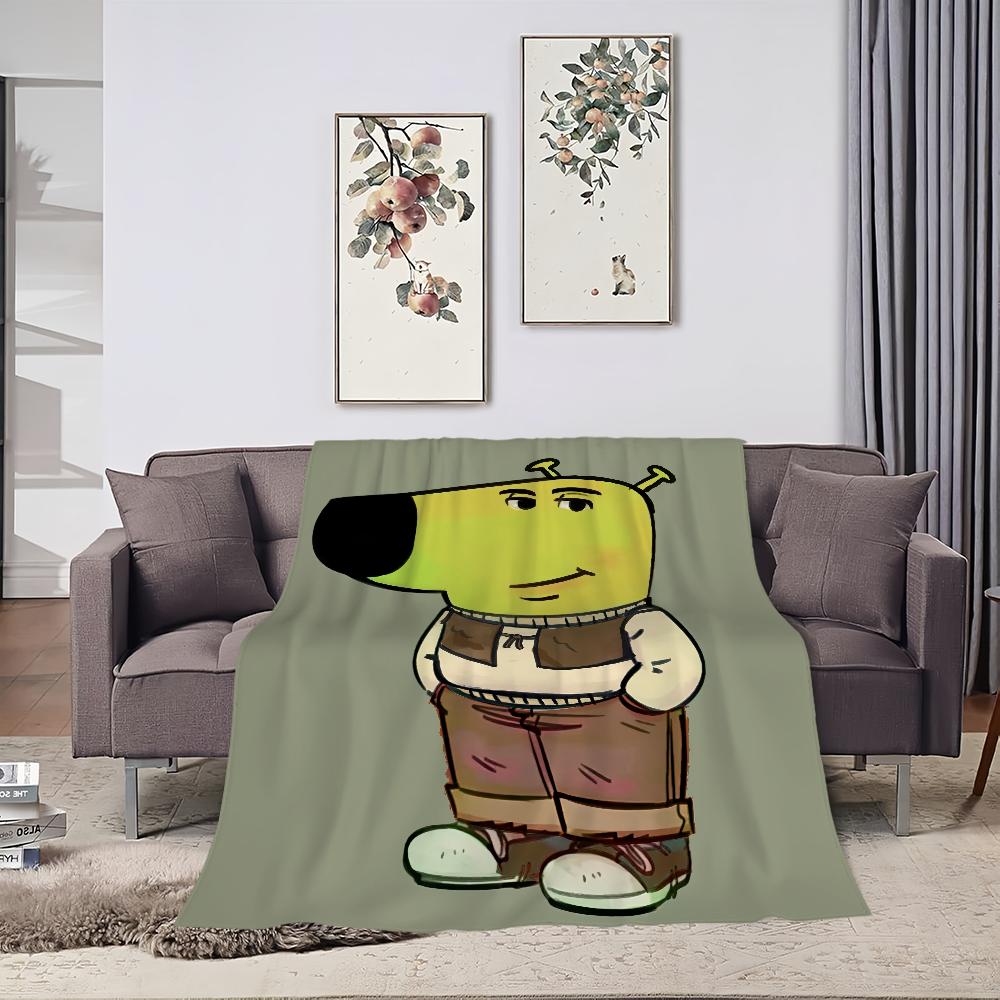 Blanket For Funny Soft Throw Chill Blanket for Art Picnic guy Meme Bed Sofa Home Bedroom Cozy Warm Comfortable