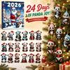 New product cartoon panda acrylic charm holiday calendar gift box toy