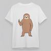 Women's Plus Size Fashion Comfortable Classic T-Shirt Cartoon Sloth Graphic Tee