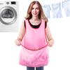Sleeveless Laundry Apron Women Gifts Portable Cross Design Comfortable Drying Clothes Organizer Waterproof Drying Clothes Holder