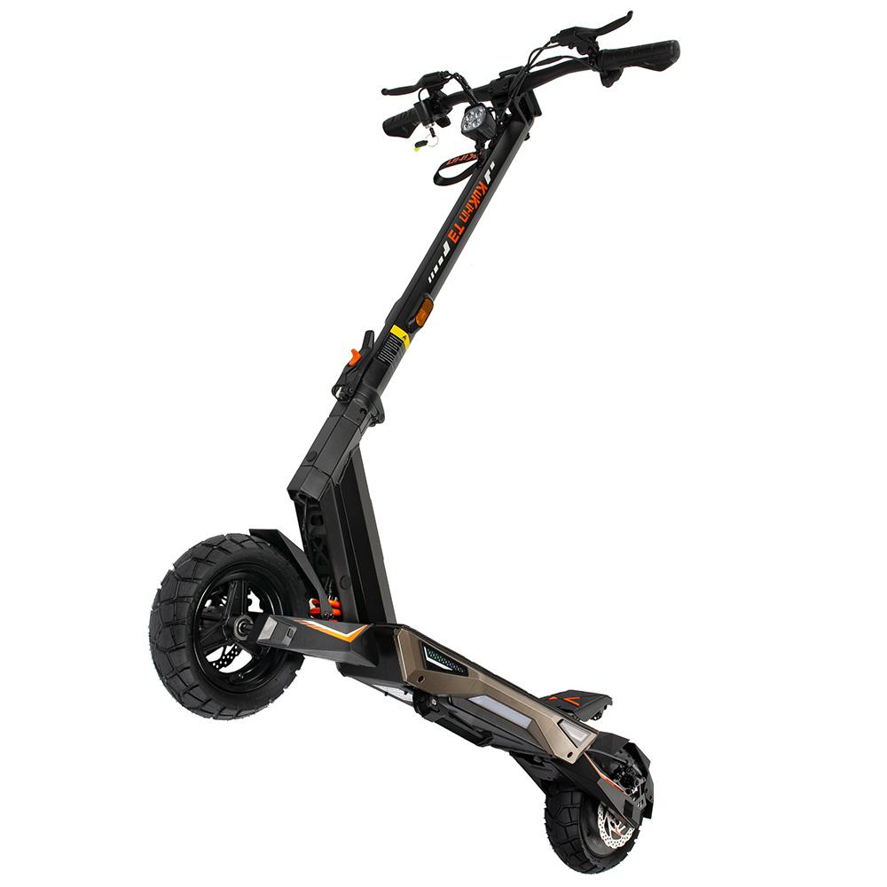 KuKirin T3 Trottinettes Électriques avec Clignotants Moteur 800W 48V 15.6Ah Pneu Plein 10 Pouces Amortisseurs à Double Ressort Avant et Arrière