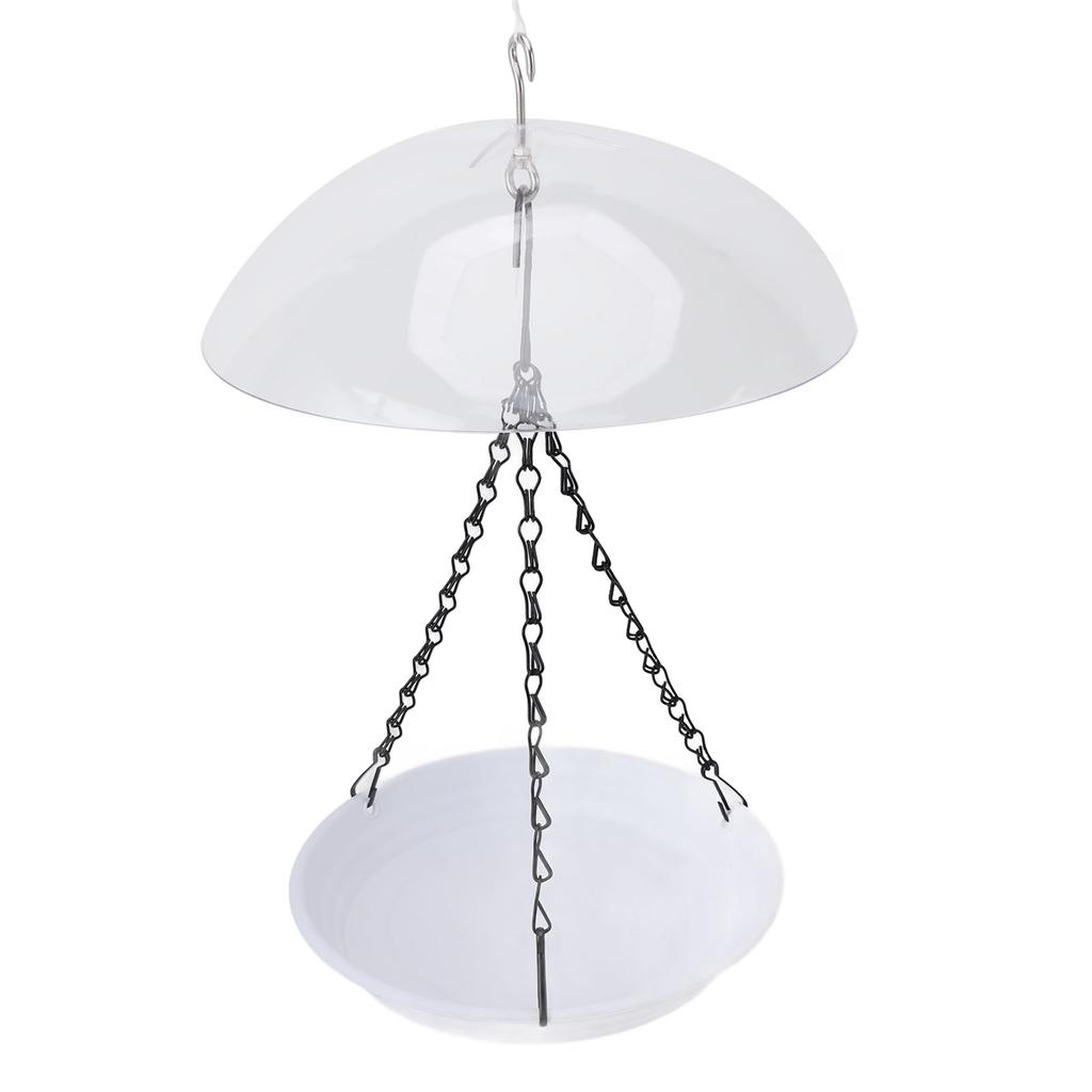 Hanging Bird Bath Professional Squirrel Proof Outdoor Bird Feeder with Rain Cover for Outdoor Garden Patio