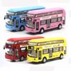 Sound Light 150 Metal Doubledecker Tour London City Bus Pull Back Car Toy Kid