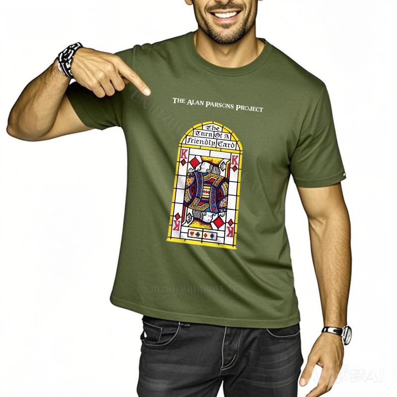 

Men tshirt Graphic Cotton Tshirt Stained Glass Window Design Breathable Round Neck Tee Fashionable Summer Trendy Tshirt 4XL