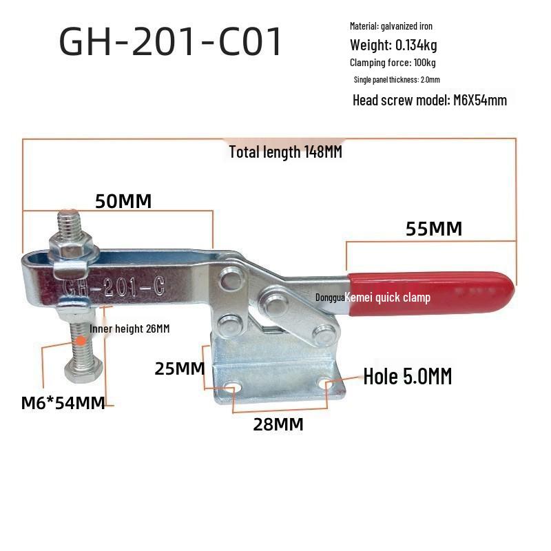 Quick Clamp GH201: Stainless Steel 201A Pliers, 201B Collet, 201C Fixture, 225D Toggle Clamp
