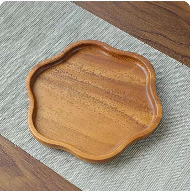 Yu Yi Angel Wooden Tea and Snack Tray