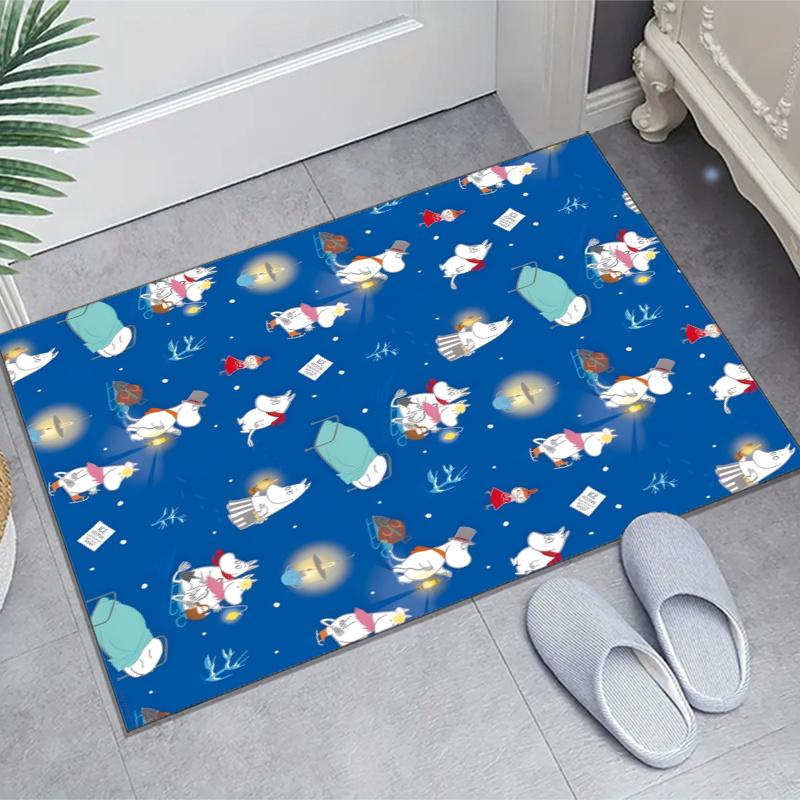 the Moomin Design Area Rug - Non-Slip, Soft & Cozy Floor Mat for Living Room, Bedroom, Office - Indoor/Outdoor Decorative Carpet