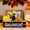 Halloween Gnomes Wooden Ornaments for Haunted House Halloween Party Decoration