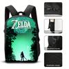 Anime The Legend of Zelda Rucksäcke für Schüler Frauen Männer Reisetasche Cartoon Grafikdruck Mochila Kawaii Rucksack Schultasche