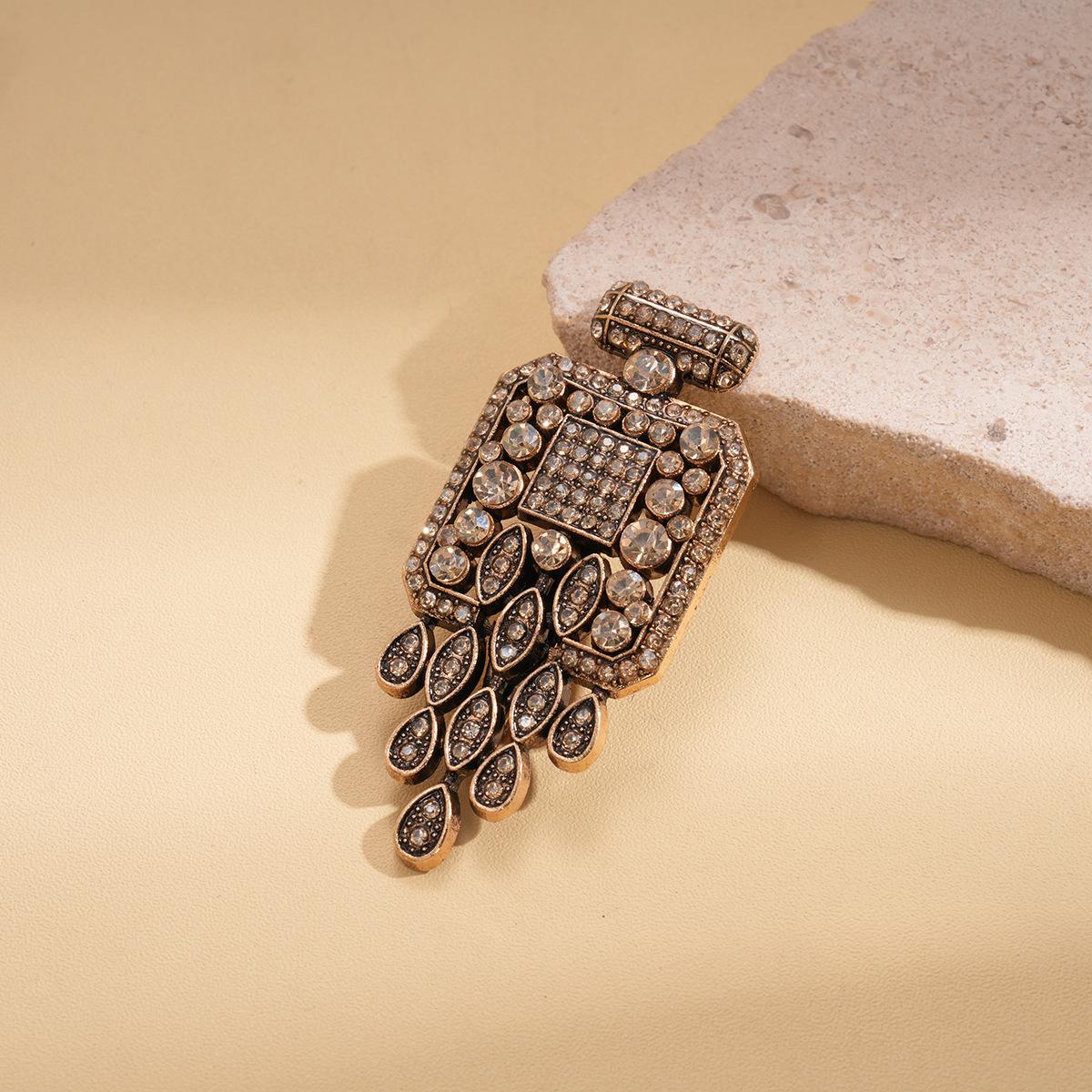 Брошь-булавка с ветряным бриллиантом, квадратная, в форме капли воды, персонализированная брошь