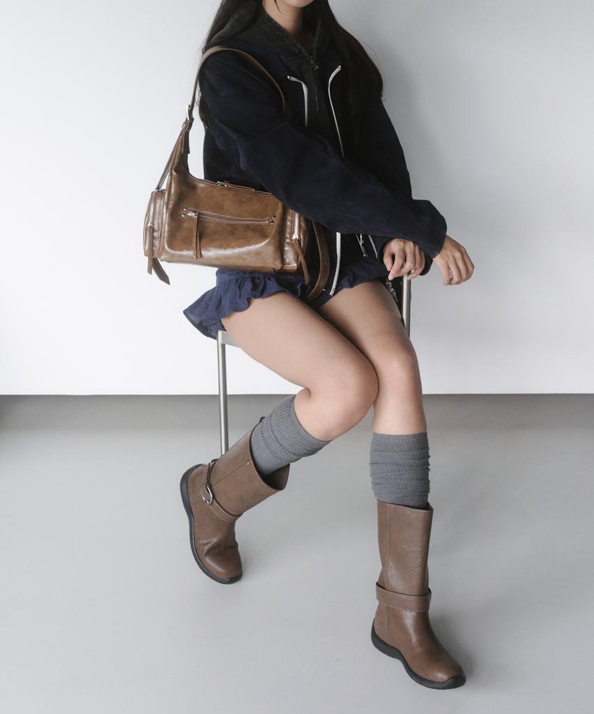 Khiho Beltage Mid Boots Brown