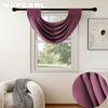 1PC NAPEARL Fashionable and Versatile Solid Color Water Wave Curtain Head for Small Window Decor 70x42cm