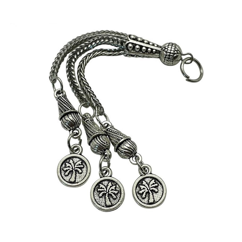 Vintage Metal Brushes Antique Silver Necklace Accessories Religious Jewelry Making Components DIY Bracelet Connectors