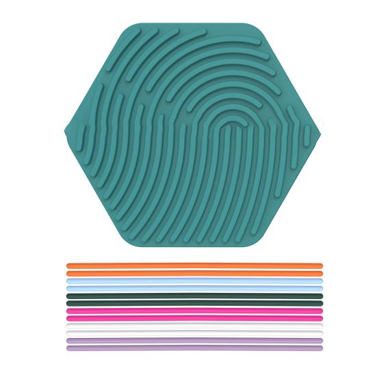 Tablica sensoryczna uspokajająca, łagodząca stres, silikonowa taśma, zabawka sensoryczna, rozwój umiejętności motorycznych, dzieci, dorośli, edukacyjna, sześciokątna, zajęta gra planszowa