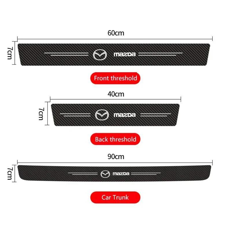 2025 Hot Car Door Sill Protector Strips Trunk Anti-Scratch Stickers for Mazda CX3 CX5 Atenza 3 Axela 2 MX5 6 CX7 RX7 626 CX30 St