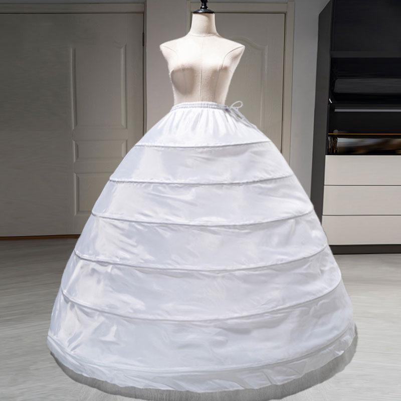 Sottogonna a crinolina taglie forti: Sottogonna soffice lunga fino ai piedi per abiti da sposa, da sera o stile Lolita.