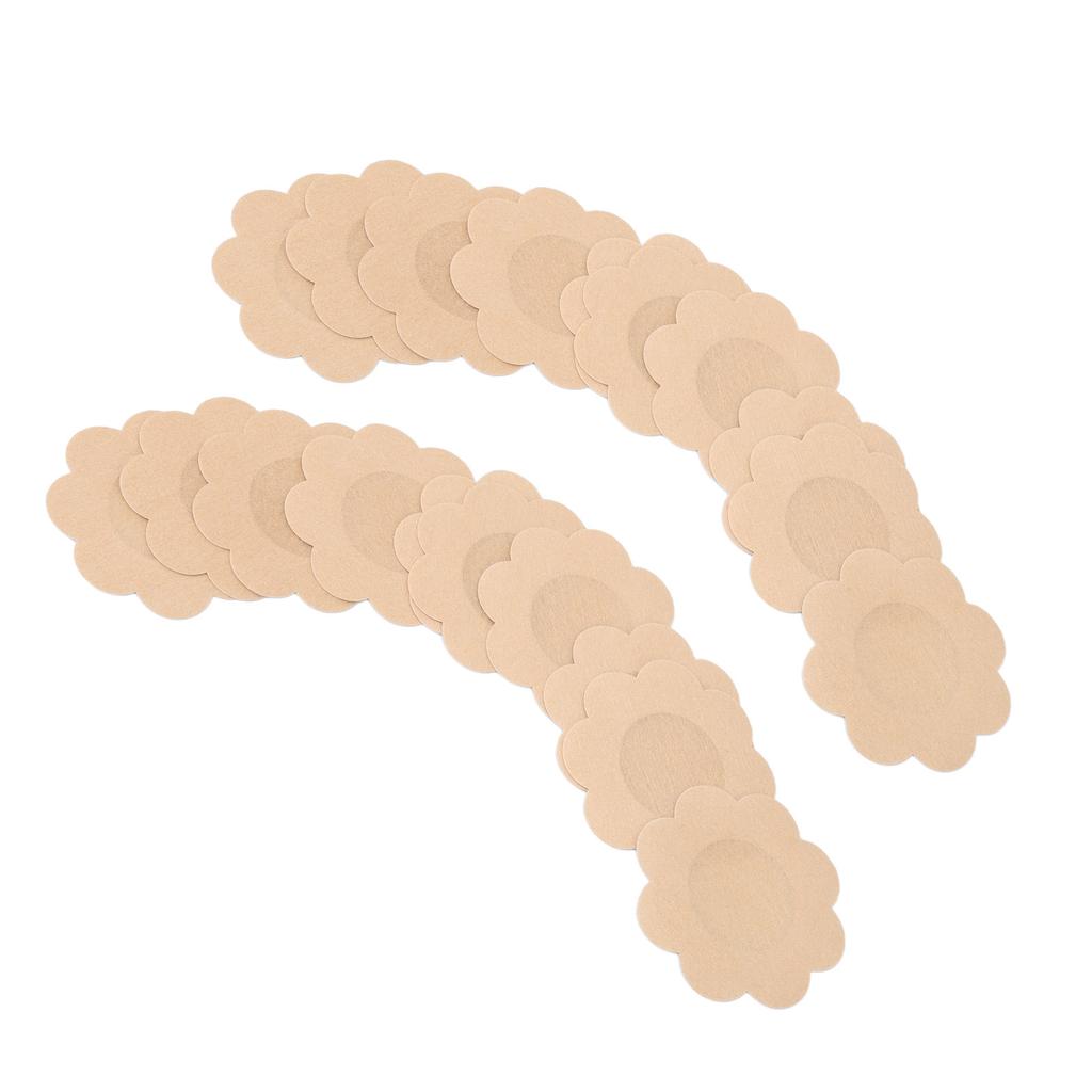 20pcs Disposable Nipple Stickers Adhesive Ultra Thin Boob Covers Breathable Breast Pasties for