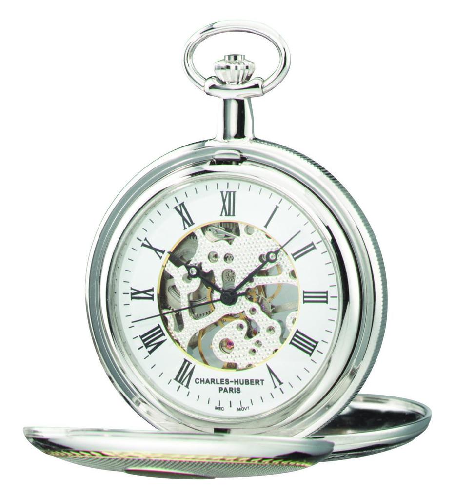 Charles Hubert, Paris Men's Mechanical Pocket Watch, Hand-Wound, 3819