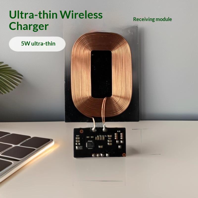 Wireless Charger Transmitter Receiver Module 5V 1A Fast Charge Circuit Board for Compatible DIY Project Development