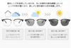 [Kredel] Photochromic Sunglasses 4-Piece Set: UV and Blue Light Cut, Classic Retro Style, Browline Design, Stylish, UV Protection, Fashion Glasses,